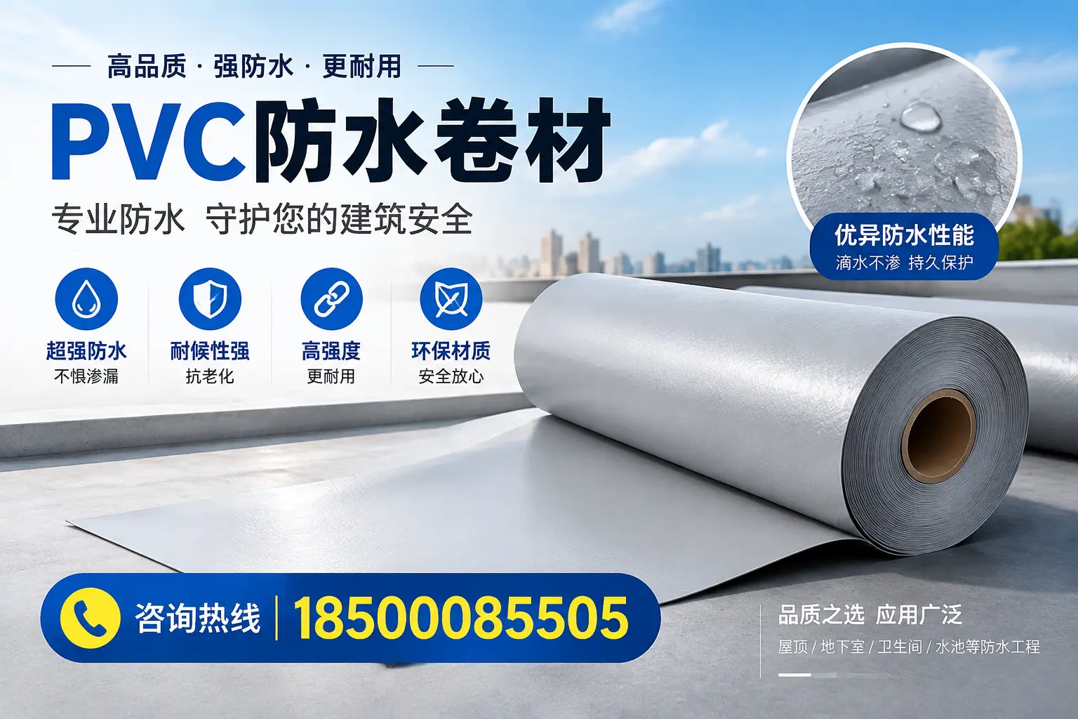 青岛地区pvc防水卷材的市场现状与发展趋势